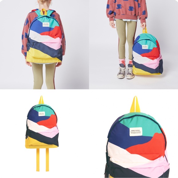 Bobo Choses Other - Bobo Choses Abstract Print Colorful Kids Backpack